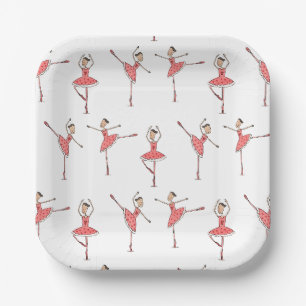 Ballerina Balletdanseres Papieren Bordje