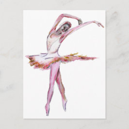Ballerina, balletdansgeschenken, kaarten, shirten briefkaart