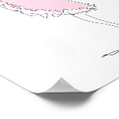 Ballerina, Balletmeisje, Balletdanseres, Tutu, Roz Poster (Hoek)