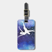 Ballerina/ Balletttänzerin Bagagelabel (Voorkant verticaal)