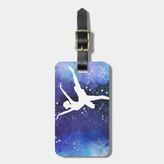 Ballerina/ Balletttänzerin Bagagelabel (Voorkant verticaal)