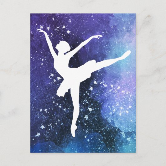 Ballerina/Balletttänzerin Briefkaart (Voorkant)