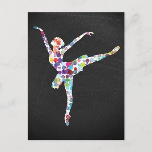 Ballerina/Balletttänzerin Briefkaart (Voorkant)