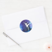 Ballerina/ Balletttänzerin Ronde Sticker (Envelop)