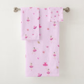Ballerina Bath Towel Set Bad Handdoek (Insitu)