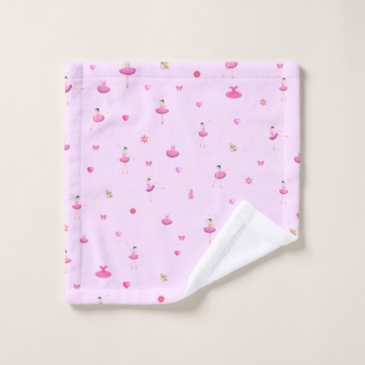 Ballerina Bath Towel Set Bad Handdoek (Wasdoekje)