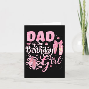 Ballerina Bday Dance vader van het verjaardagsmeis Kaart