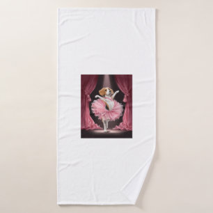 Ballerina Beagle � Grappige Hondendans Badhanddoek