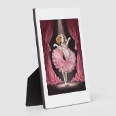 Ballerina Beagle � Grappige Hondendans Fotoplaat (Zijkant)