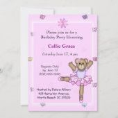 Ballerina Beer Birthday Party Kaart (Voorkant)