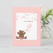 Ballerina Beer Birthday Uitnodiging (Staand voorkant)