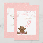 Ballerina Beer Birthday Uitnodiging (Voorkant / Achterkant)