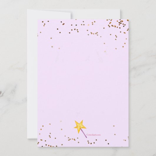 Ballerina Beer Uitnodiging (Achterkant)