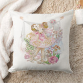 Ballerina Birds Name Florals Kussen (Deken)
