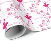 Ballerina Birthday Cadeaupapier (Rol Hoek)