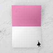 Ballerina Birthday Card Kaart (Binnen)