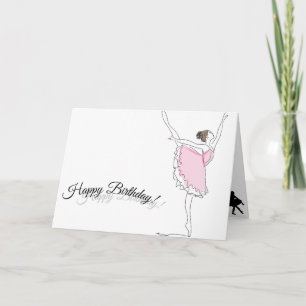 Ballerina Birthday Card Kaart