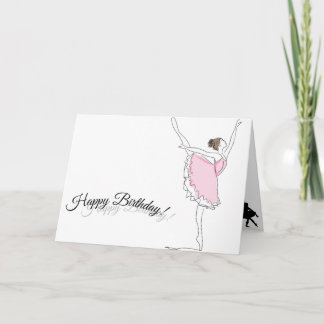 Ballerina Birthday Card Kaart