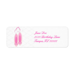 Ballerina Birthday Etiket