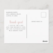 Ballerina Birthday Foto: Dank u Briefkaart (Achterkant)