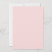 Ballerina Birthday Invitation Sweet Pink Kaart (Achterkant)
