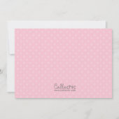 Ballerina Birthday Invitations with Photo (Pink) Kaart (Achterkant)