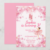 Ballerina Birthday Kaart (Voorkant / Achterkant)