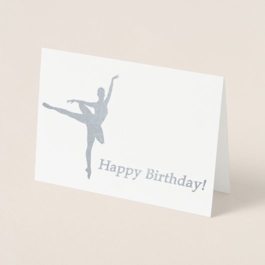 Ballerina Birthday Kaart (Voorkant)