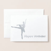 Ballerina Birthday Kaart (Voorkant met envelop)
