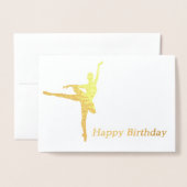 Ballerina Birthday Kaart (Voorkant met envelop)