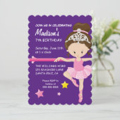 Ballerina Birthday Kaart (Staand voorkant)