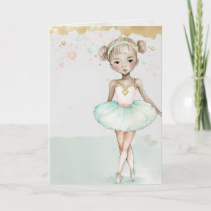 Ballerina, Birthday, Little Girl Graphic Arts Kaar Kaart