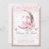 Ballerina Birthday Moon Dance & Twirl Kaart (Voorkant)