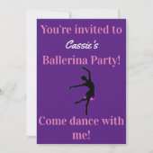 Ballerina Birthday Party (Voorkant)