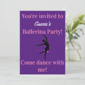 Ballerina Birthday Party (Staand voorkant)