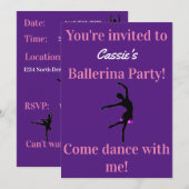Ballerina Birthday Party (Voorkant / Achterkant)