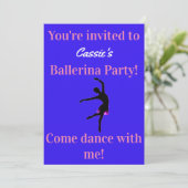 Ballerina Birthday Party (Staand voorkant)