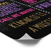 Ballerina Birthday Party-bord Poster (Hoek)