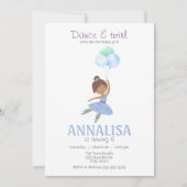 Ballerina Birthday Party, Dance en Twirl Tutu Kaart (Voorkant)