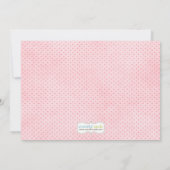 Ballerina Birthday Party Invitation Kaart (Achterkant)