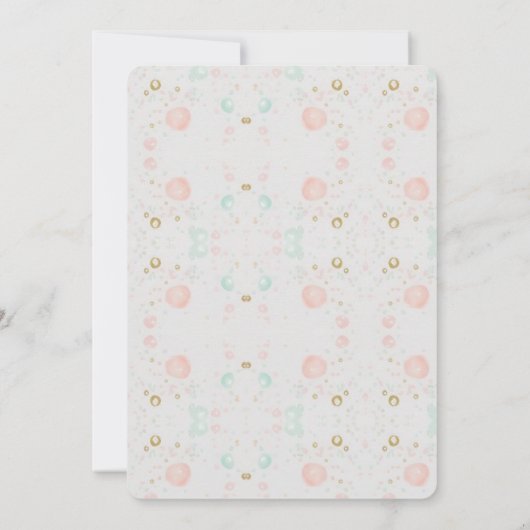 Ballerina Birthday Party Invitation Kaart (Achterkant)