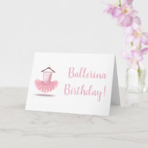 Ballerina Birthday Pink Tutu Girly 