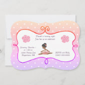 Ballerina Birthday polka dot Kaart (Voorkant)