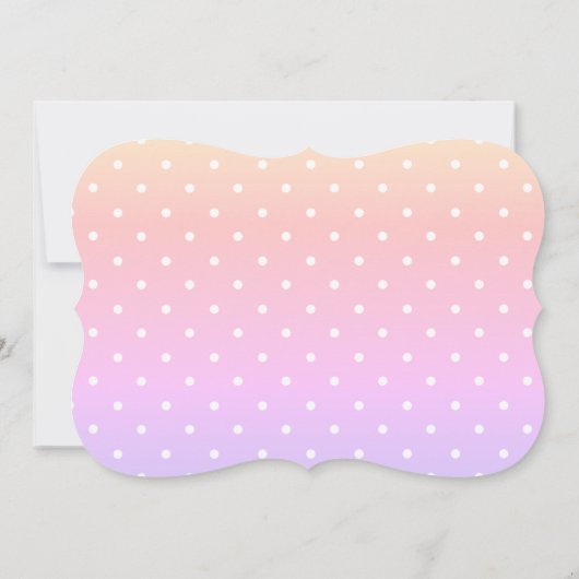 Ballerina Birthday polka dot Kaart (Achterkant)