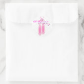 Ballerina Birthday Ronde Sticker (Tas)