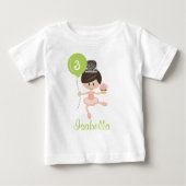 Ballerina Birthday Toddler T-shirt (Voorkant)