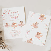 Ballerina Birthday Uitnodiging