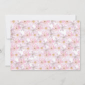 Ballerina Birthday Uitnodiging met foto (Achterkant)