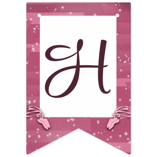 Ballerina Birthday Vlaggetjes (Tweede vlag)