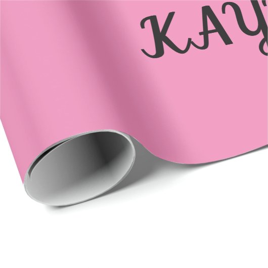 Ballerina blij verjaardag inpakpapier met naam. (Rol Hoek)